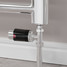 M-TRV-075-ST-CB-CU00 - Exeter Modern TRV Chrome & Black Towel Radiator Valves With Sleeves M-TRV-075-ST-CB-CU00 - Exeter Modern TRV Chrome & Black Towel Radiator Valves With Sleeves